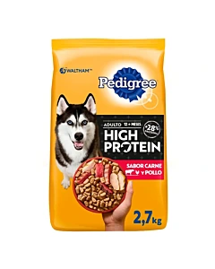 Alimento Pedigree Para Perros Adultos High Protein 2,7kg