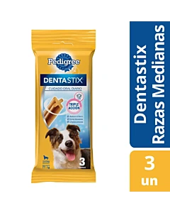 Snack Dentastix Razas Medianas Pedigree X 3un