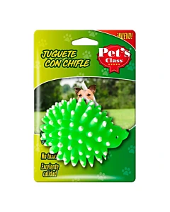 Juguete Para Mascota Pets Class Erizo Con Chifle X 1u