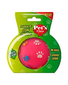 Pelota Con Dibujo Para Mascota Pets Class X 1u