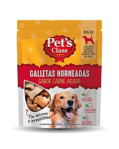 Galletitas Para Perro Sabor Carne Asada Pet Class 400gr