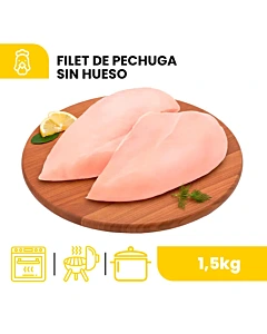 Filet De Pechuga Sin Hueso 1,5 Kg