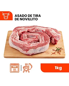 Asado De Tira De Novillito 1 Kg