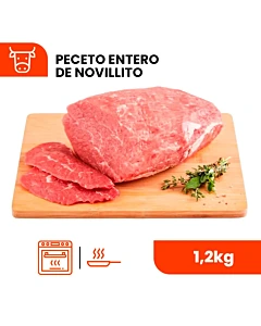 Peceto Entero De Novillito Envasado Al Vacío 1.2 Kg