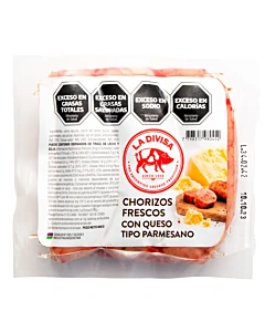 Chorizos Frescos La Divisa Con Queso Tipo Parmesano 400 G