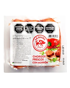 Chorizos Frescos La Divisa Con Morrón 400 G