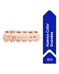 Huevos De Color Check Grandes 12 U