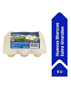 Huevos Blancos Check Extra Grandes 6u