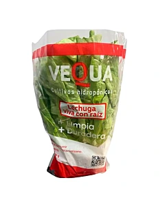 Lechuga Viva Con Raíz Vequa Cultivos Hidropónicos Paquete 1 U