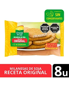 Milanesas De Soja Granja De Sol 8u 660g