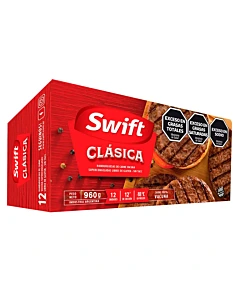Hamburguesas Swift Clásicas 960g 12u