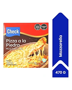 Pizza A La Piedra Check Con Mozzarella Y Tomate 470 G