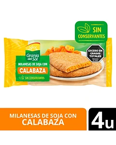 Milanesas De Soja Granja De Sol Con Calabaza 4u 330g