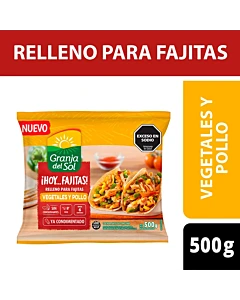 Relleno Para Fajitas Granja Del Sol Vegetales Y Pollo 500 G