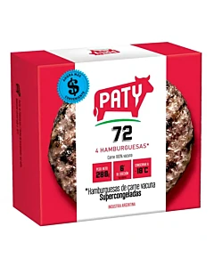 Hamburguesas Paty 72 4u 288g