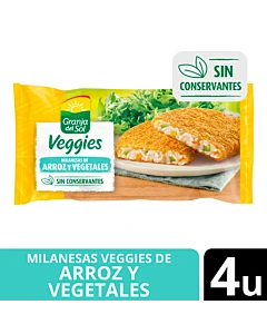 Milanesas Granja Del Sol Arroz Y Vegetales 4u 330g