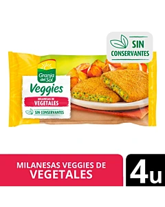 Milanesas Granja Del Sol De 4 Vegetales 4u 320g
