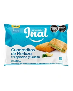 Cuadraditos De Merluza Inal Con Espinaca Y Queso 330 G