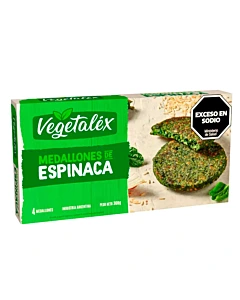 Medallones Vegetalex De Espinaca 300 G 4u
