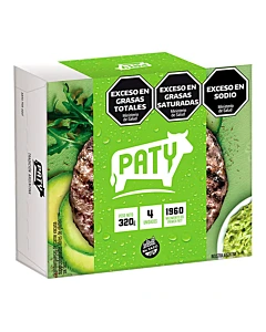 Hamburguesa Paty Verde 320 G 4 U