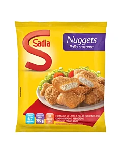 Nuggets De Pollo Sadia Crocante Congelado 900 Gr
