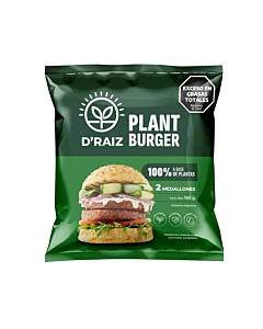 Medallones De Averjas D'Raiz Plant Burger 2 U 160 G