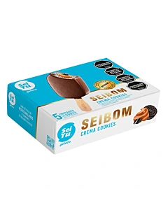 Helado De Palito Seitu Sabor Crema Americana Con Cookies 5 U 350 G