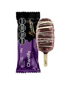Helado Luccianos Crema Chantilly Con Cobertura De Chocolate Amargo 90 G