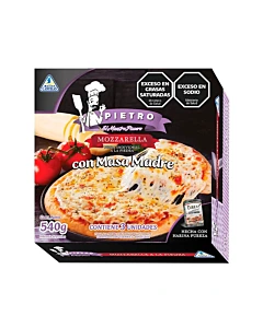 Pizza Individual Pietro Con Mozzarella Con Masa Madre 540 G 3u