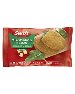 Milanesa De Soja Espinaca Y Queso  Swift X4