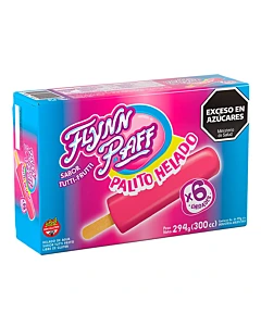 Helado De Palito Flynn Paff Sabor Tutti Frutti 6 U  294 G