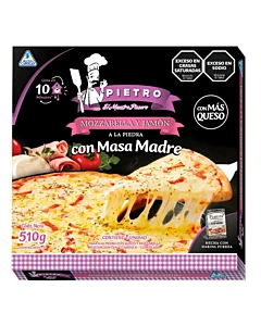 Pizza A La Piedra Pietro Mozzarela Y  Jamón 510 G 1u