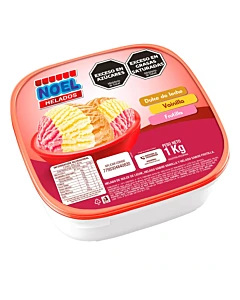 Helado Noel De Dulce De Leche, Vainilla Y Frutilla 1 Kg