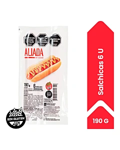 Salchichas Aliada 6u 190g