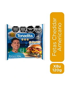 Queso Cheddar Tonadita 10 Fetas 120 G