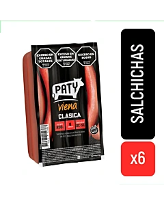 Salchichas Paty Viena Clásica 230 G 6u