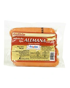 Salchichas Alemanas Friolim Con Piel 4 U 180 G