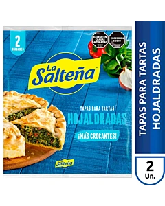 Tapas Tartas La Salteña Hojaldradas 2u 400g