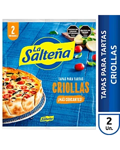 Tapas Tartas La Salteña Criollas 2u 400g