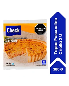 Tapas Para Pascualina Check Criolla 380 G 2u
