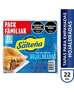 Tapas La Salteña Para Empanadas Hojaldradas 610g 22u