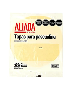 Tapas Para Pascualina Aliada Hojaldradas 400g 2u