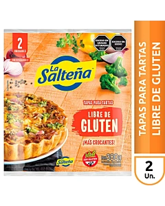 Tapas Para Tartas La Salteña Libre De Gluten 2 U 380 G