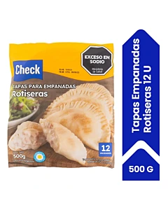 Tapas Para Empanadas Check Rotiseras 500 G 12u