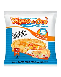 Tapas Signo De Oro Para Pascualina Masa De Hojaldre 400g 2u