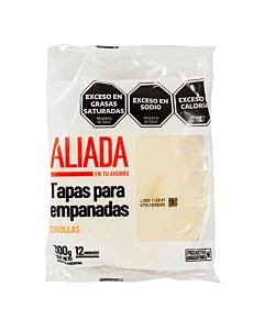 Tapas Para Empanadas Aliada Criollas 300g 12u