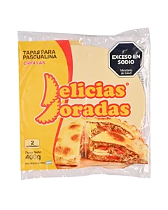 Tapas Para Pascualina Delicias Doradas Criollas 400 G 2u