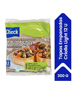 Tapa Para Empanadas Check Criollas Light 300 G