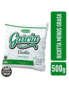 Ricota Semigrasa García Baja En Sodio 500 G