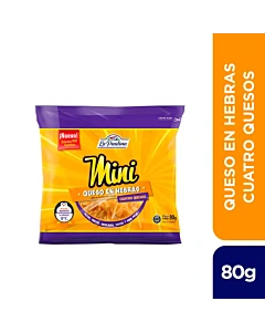 Queso En Hebras La Paulina Mini 80 G